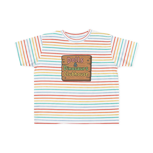 "Dolls & Dinosaurs Clubhouse" Toddler Everyday T-Shirt