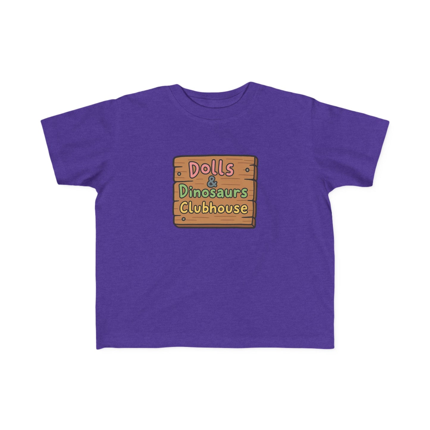 "Dolls & Dinosaurs Clubhouse" Toddler Everyday T-Shirt