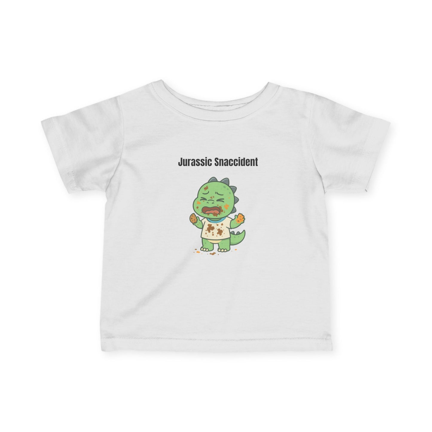 "Jurassic Snaccident” Funny Dinosaur Infant T-Shirt