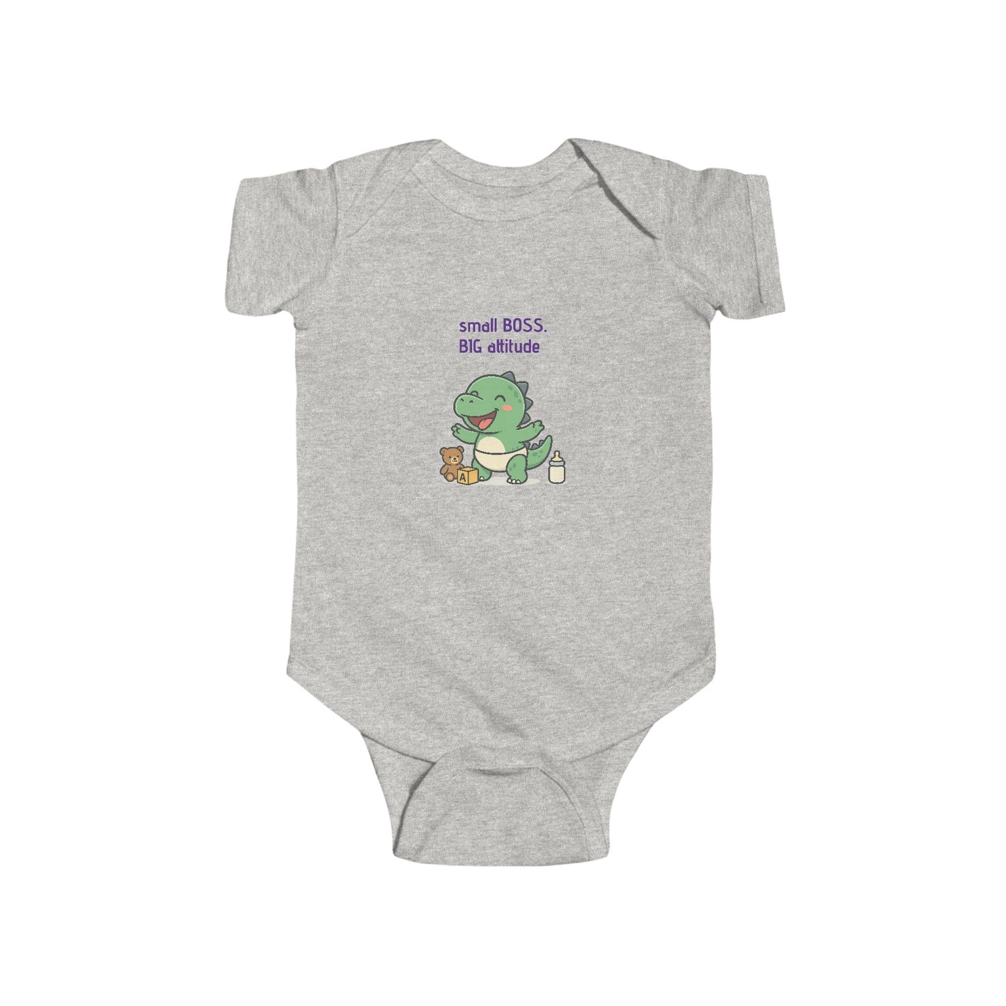 “Small Boss, Big Attitude” Cute Infant Bodysuit