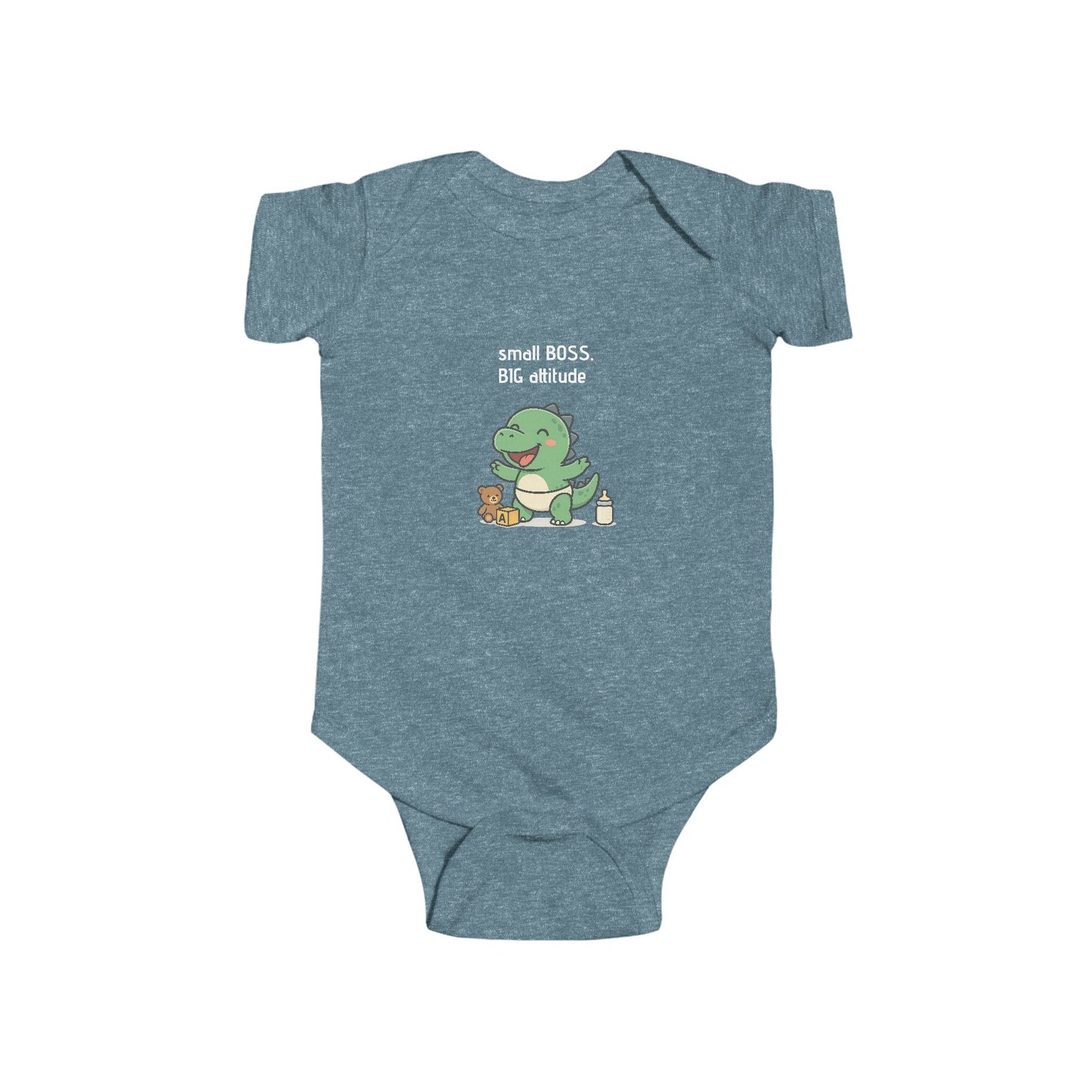 “Small Boss, Big Attitude” Cute Infant Bodysuit