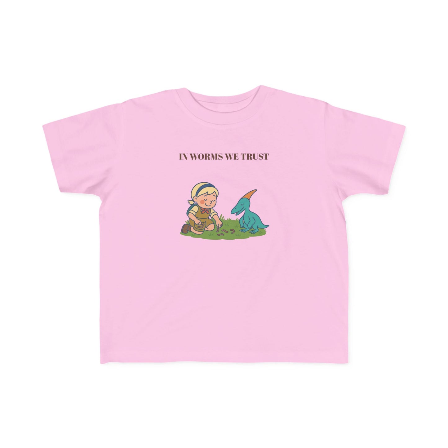 “In Worms We Trust” Little Explorers Toddler Tee