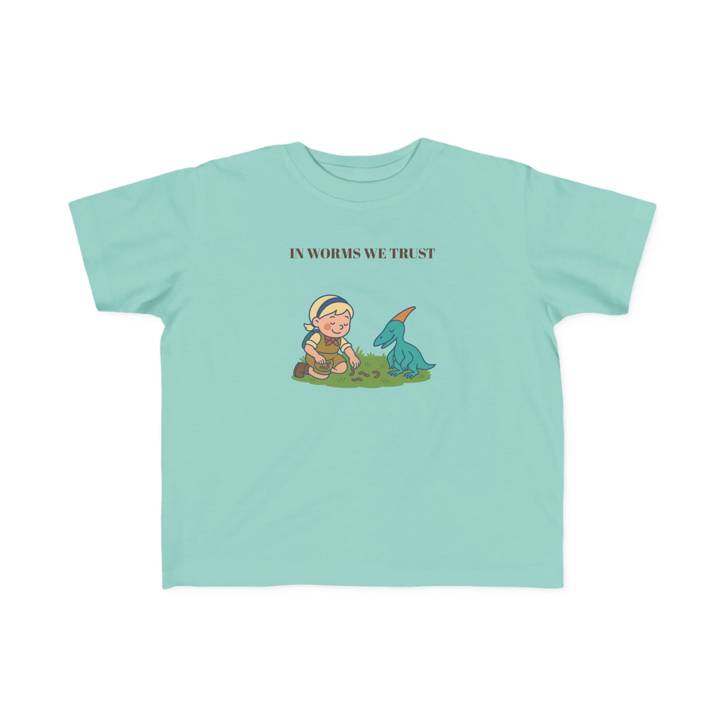 “In Worms We Trust” Little Explorers Toddler Tee