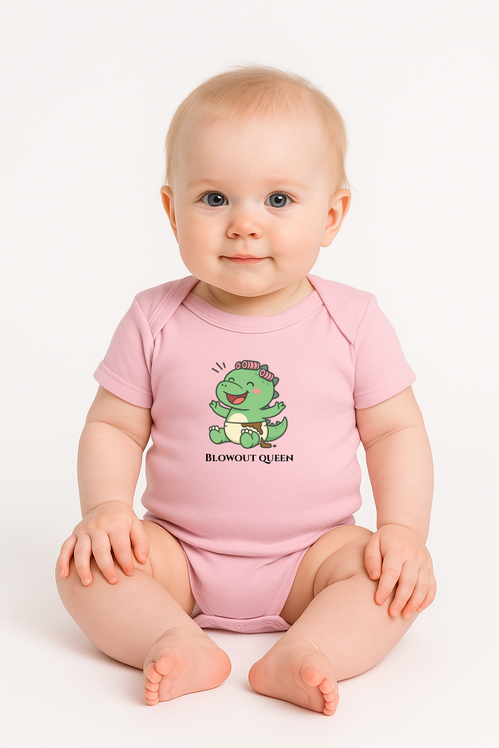“Blowout Queen” Funny Baby Girl Bodysuit