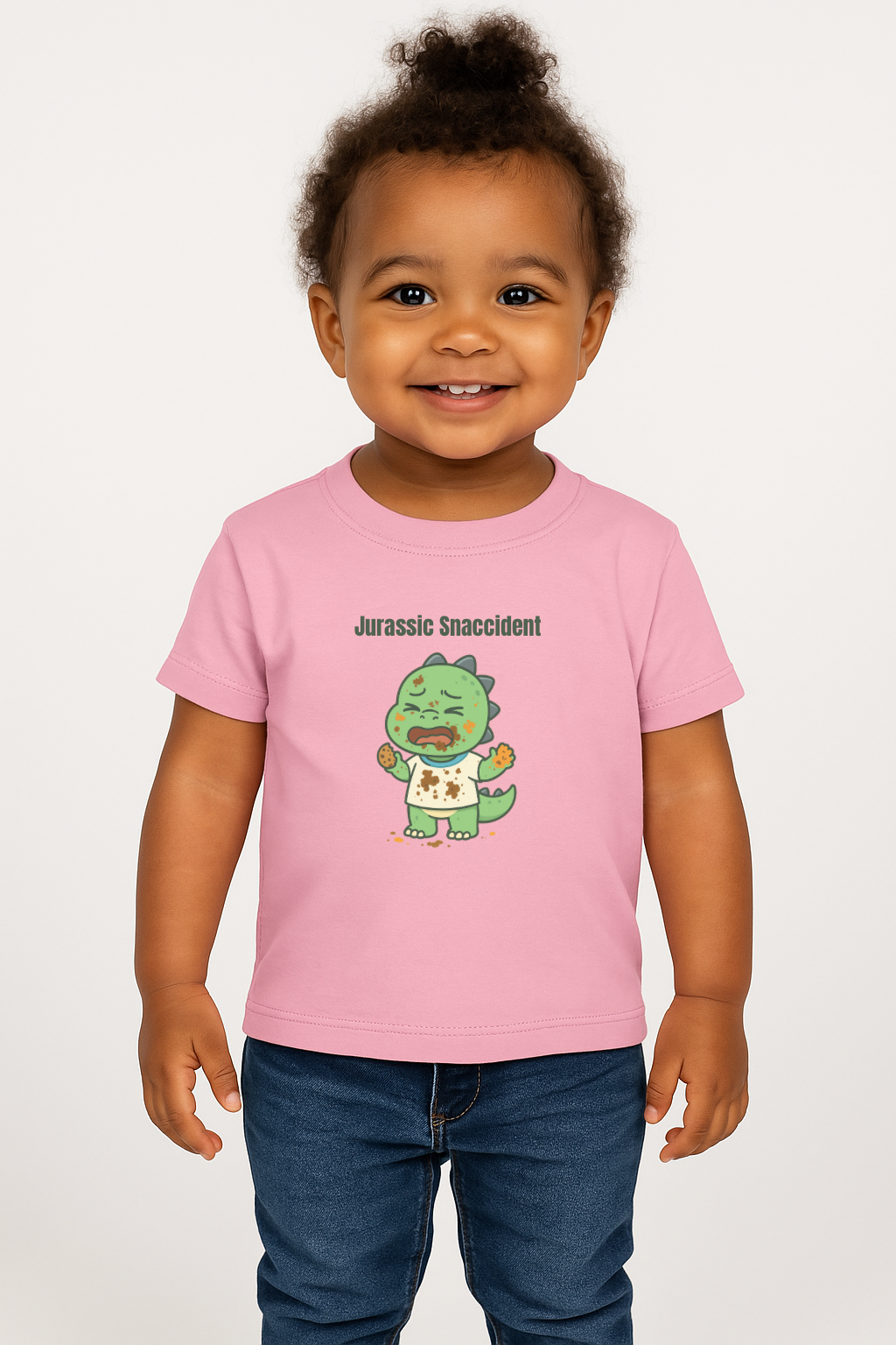 "Jurassic Snaccident” Funny Dinosaur Infant T-Shirt