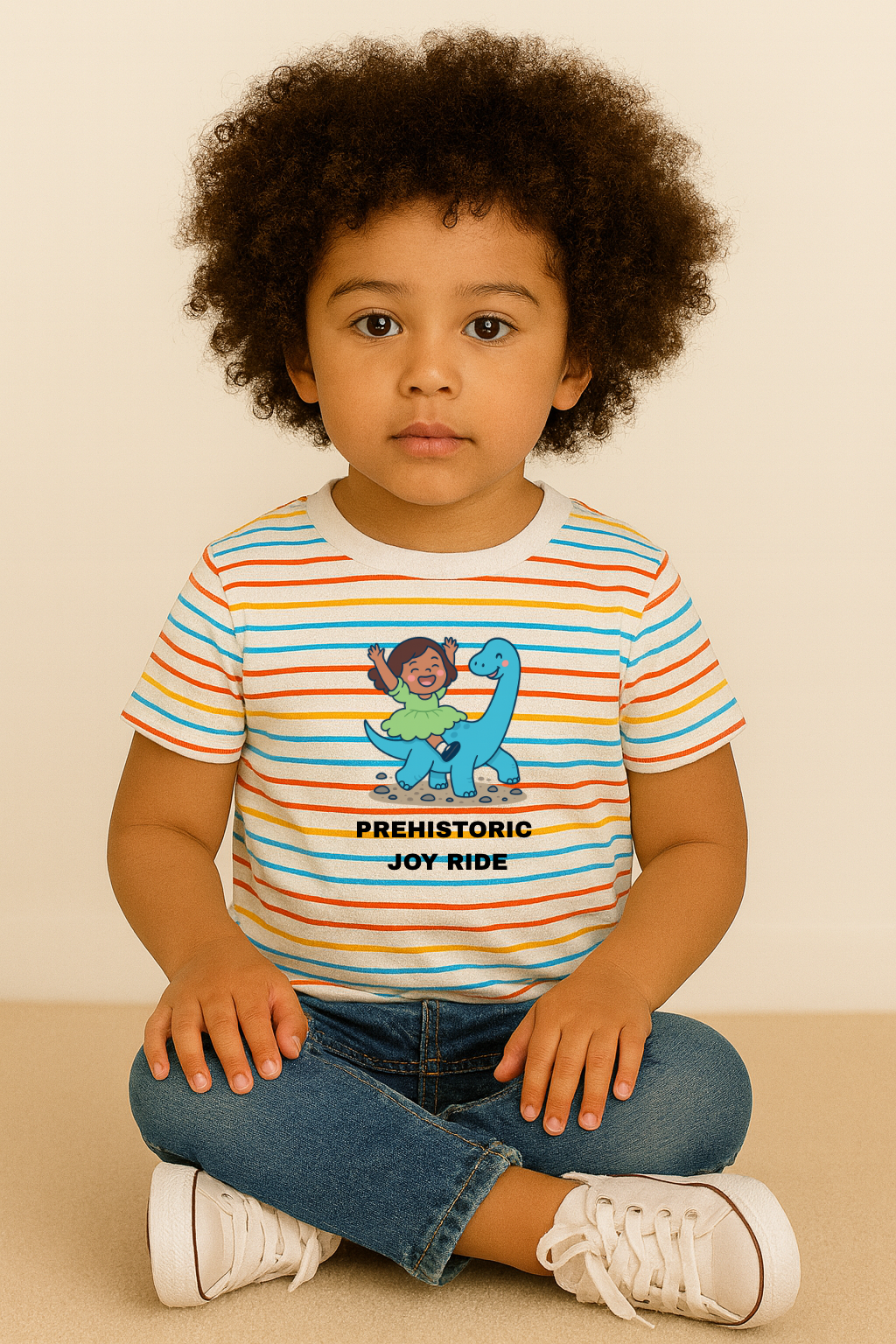 “Prehistoric Joy Ride” Fun Kids Tee