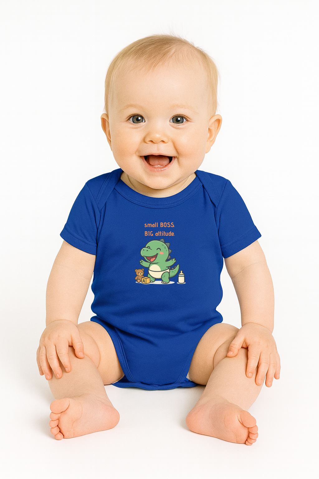 “Small Boss, Big Attitude” Cute Infant Bodysuit