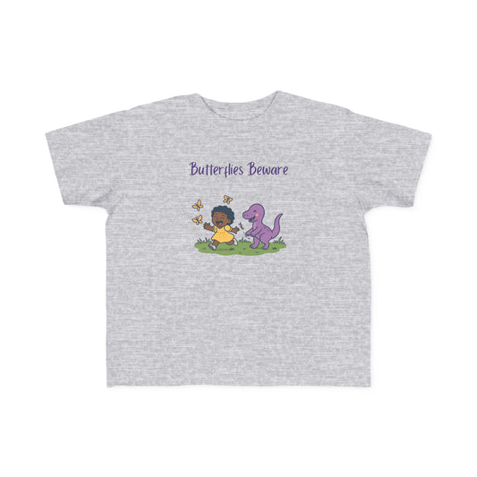 “Butterflies Beware” Playful Kids Tee