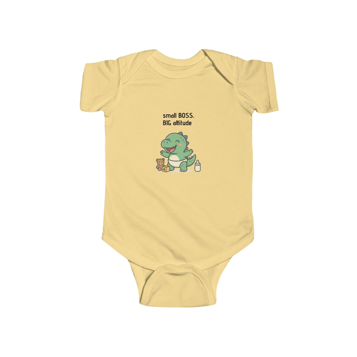 “Small Boss, Big Attitude” Cute Infant Bodysuit