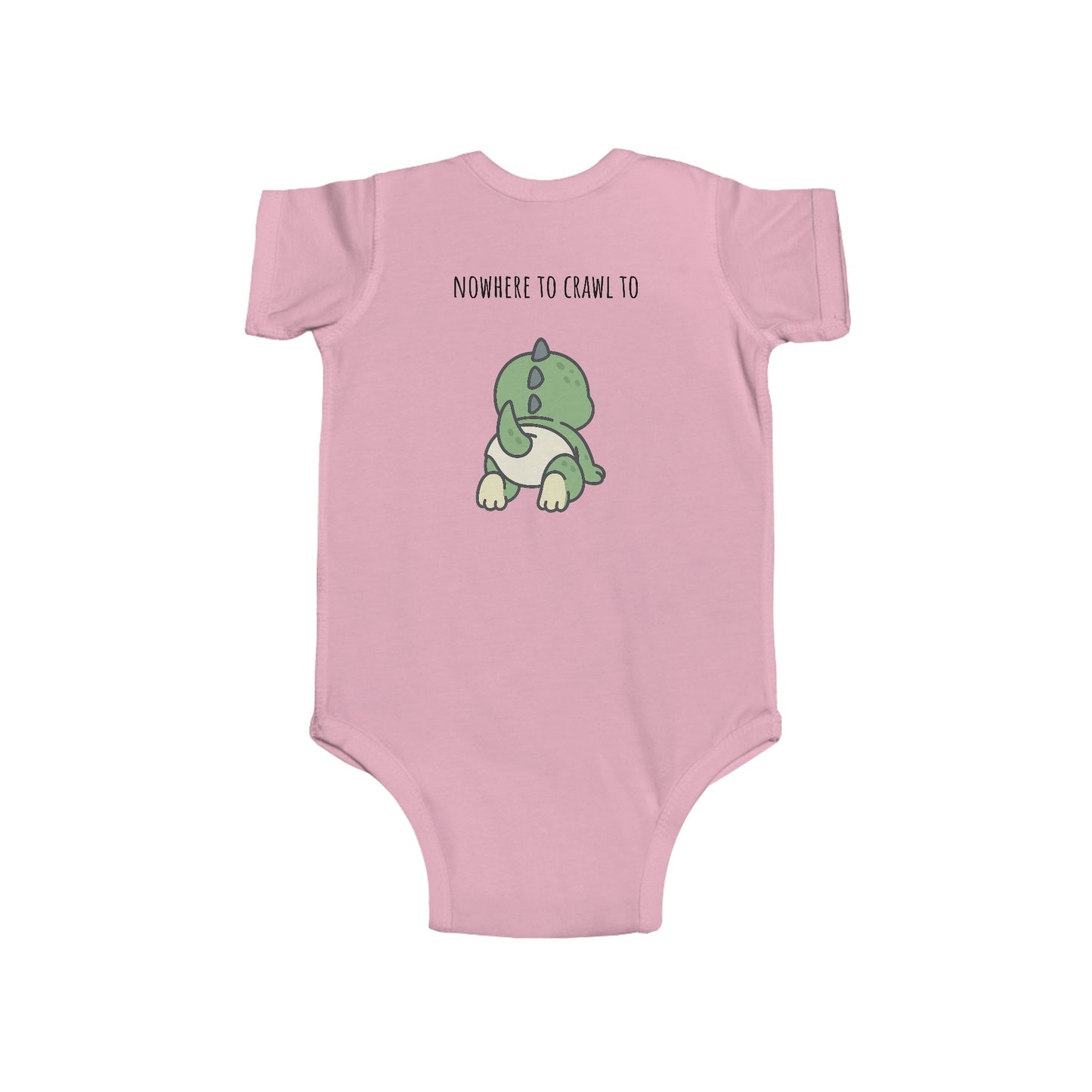 “All Dressed Up, Nowhere to Crawl To” Double-Sided Infant Bodysuit