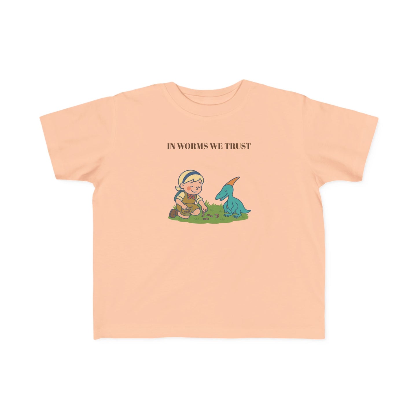 “In Worms We Trust” Little Explorers Toddler Tee