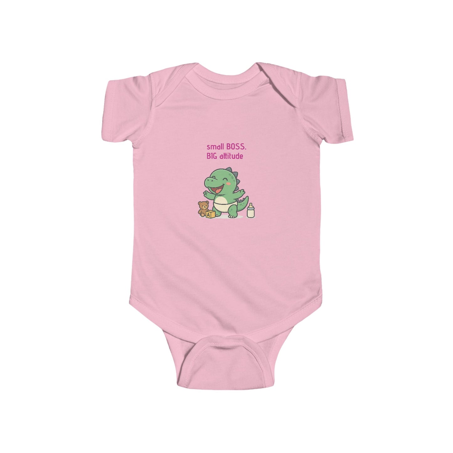 “Small Boss, Big Attitude” Cute Infant Bodysuit