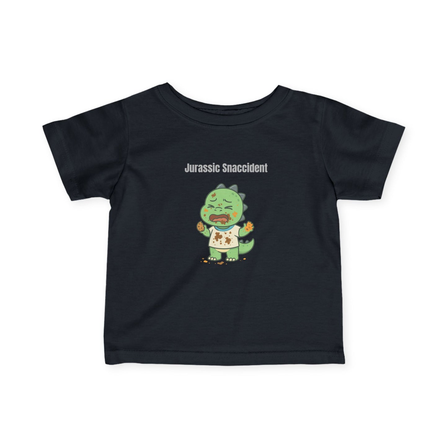 "Jurassic Snaccident” Funny Dinosaur Infant T-Shirt