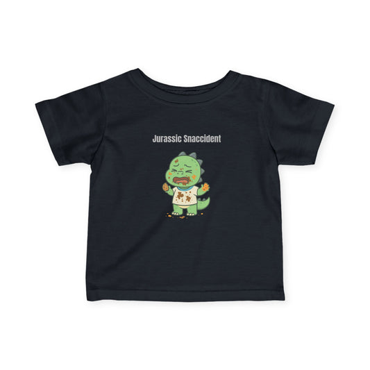 "Jurassic Snaccident” Funny Dinosaur Infant T-Shirt