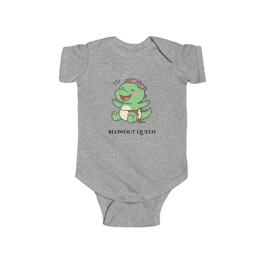 “Blowout Queen” Funny Baby Girl Bodysuit