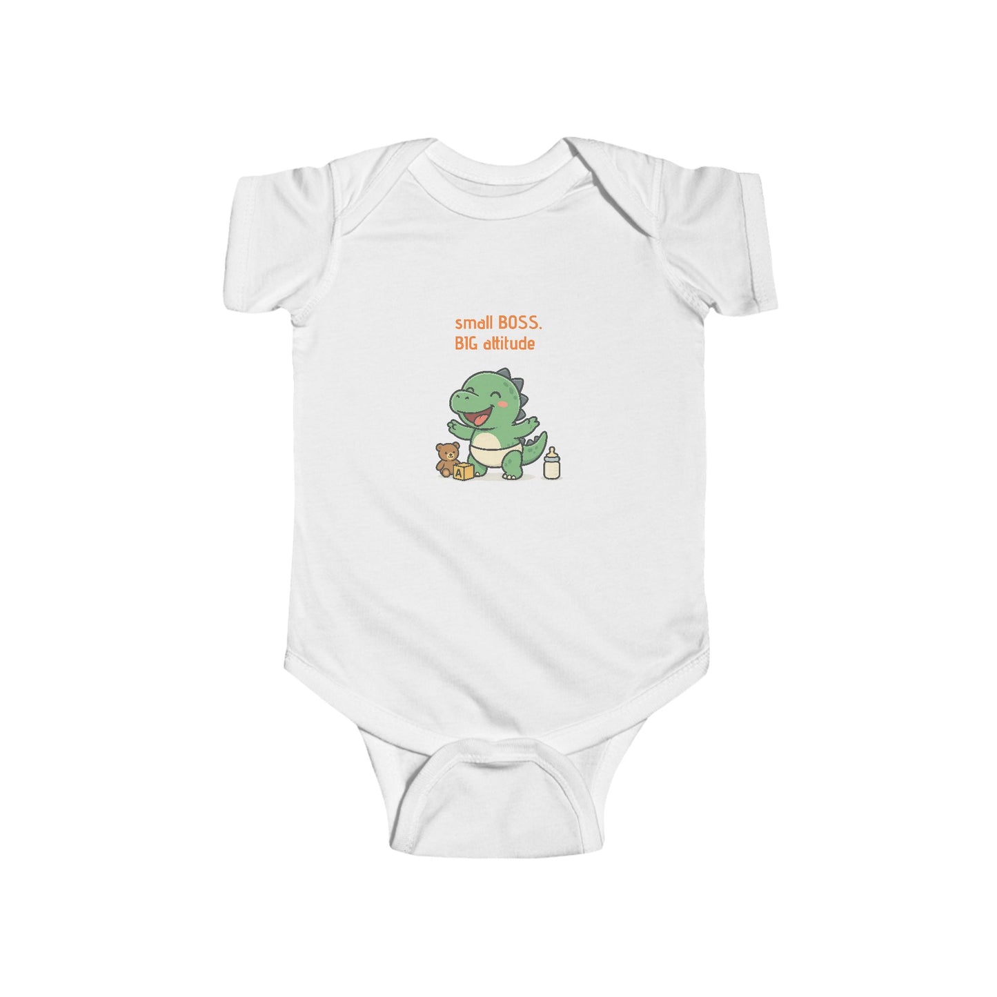 “Small Boss, Big Attitude” Cute Infant Bodysuit