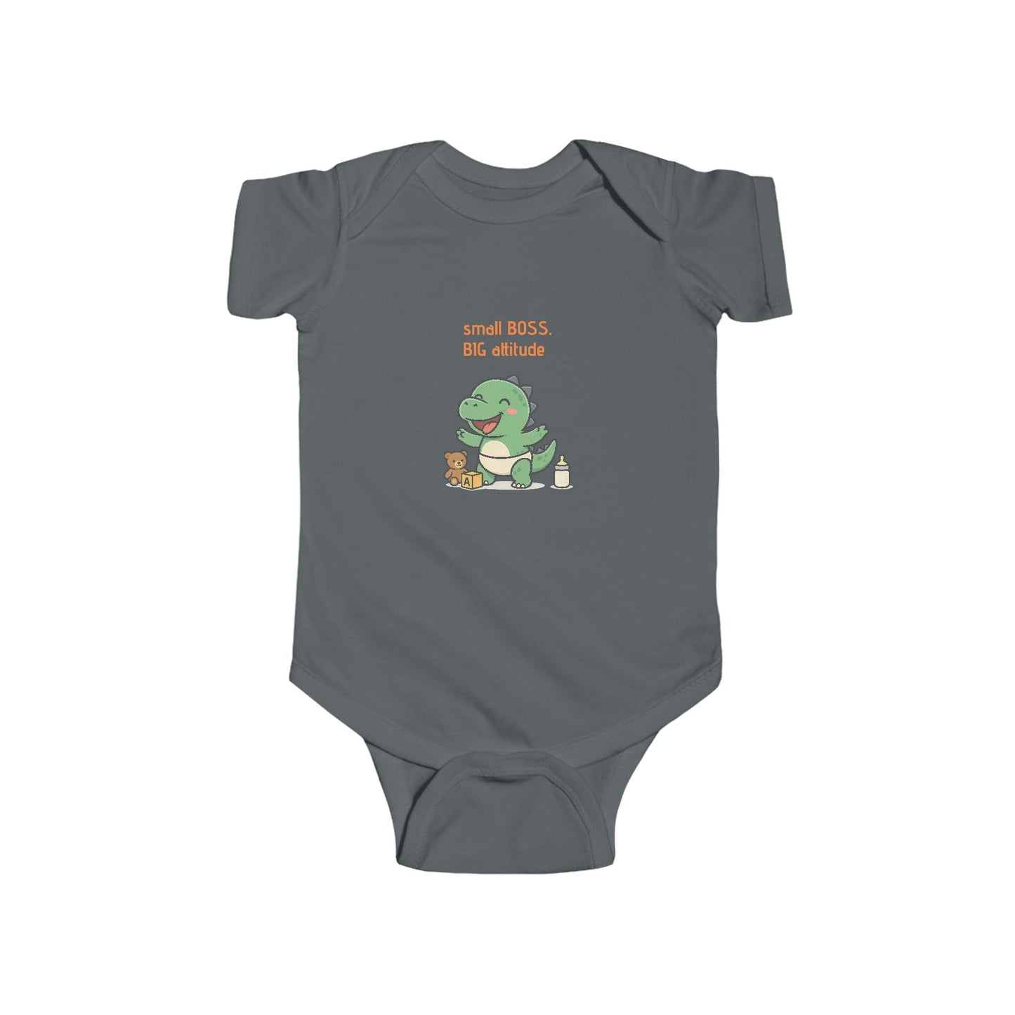“Small Boss, Big Attitude” Cute Infant Bodysuit