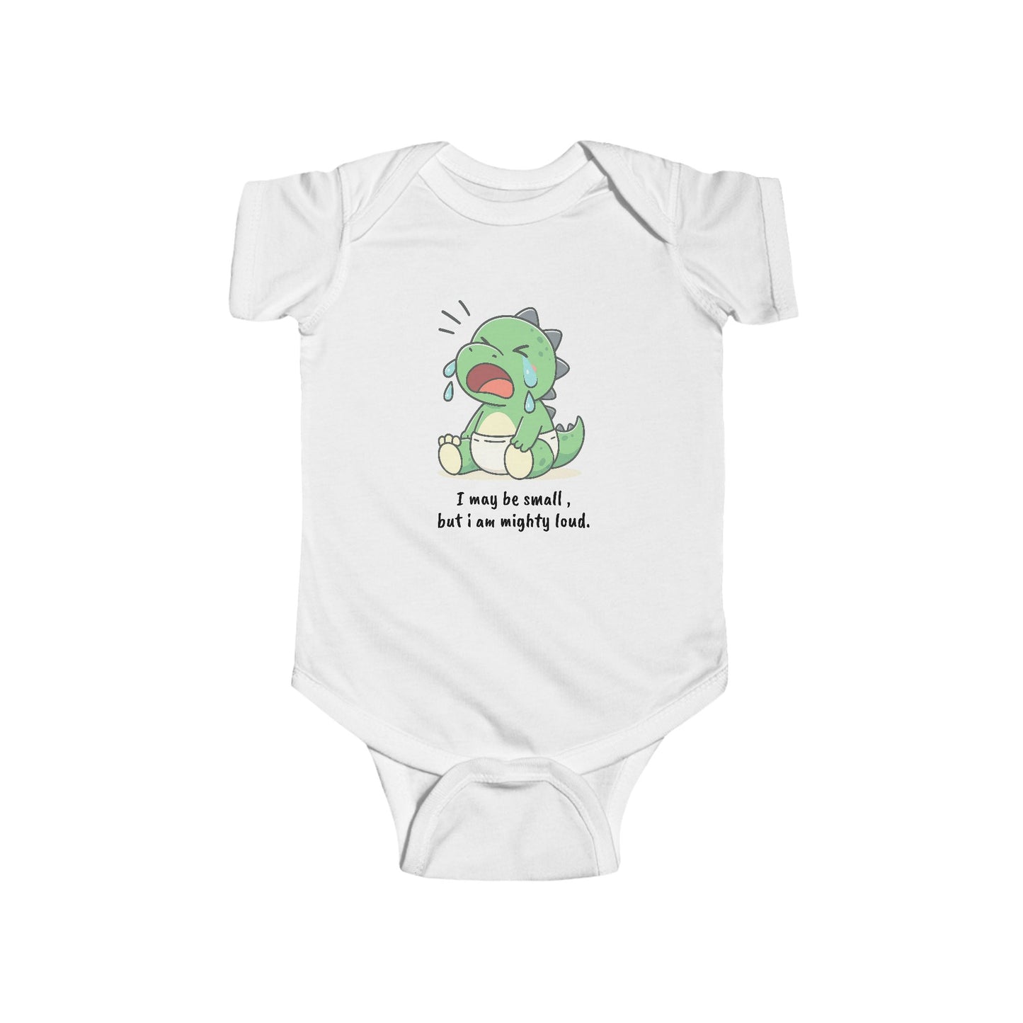 “I May Be Small, But I Am Mighty Loud” Cute Infant Outfit